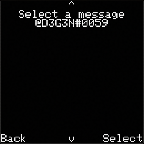 Select a message